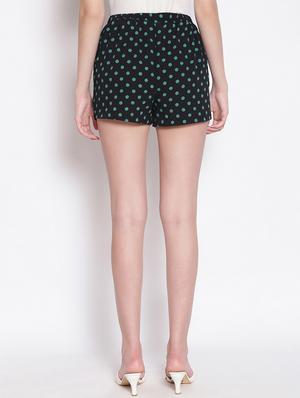 black polyester regular shorts - 17756147 - Standard Image - 3