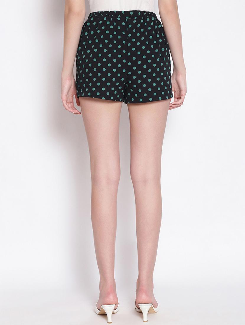 black polyester regular shorts - 17756147 - Zoom Image - 3