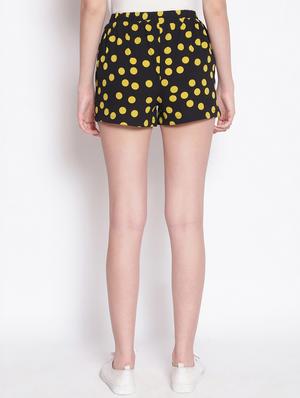 black polyester regular shorts - 17756149 - Standard Image - 3