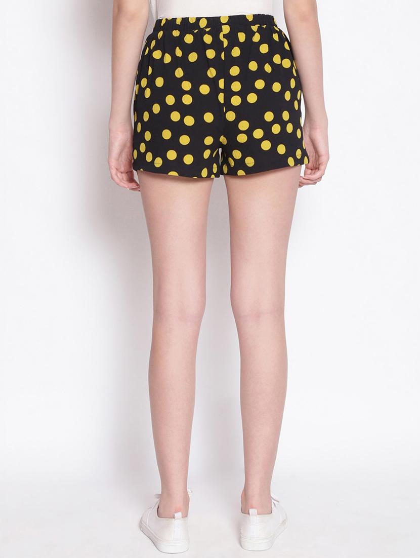 black polyester regular shorts - 17756149 - Zoom Image - 3