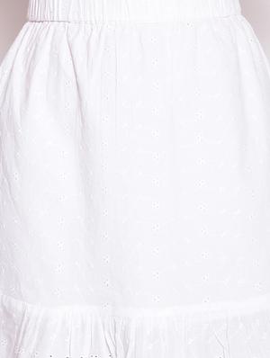 mid rise solid a-line skirt - 17756152 - Standard Image - 5