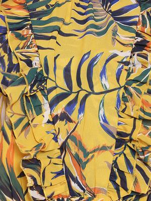 yellow polyester aline dress - 17756166 - Standard Image - 5