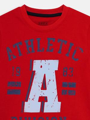 red printed t-shirt - 17756221 - Standard Image - 3