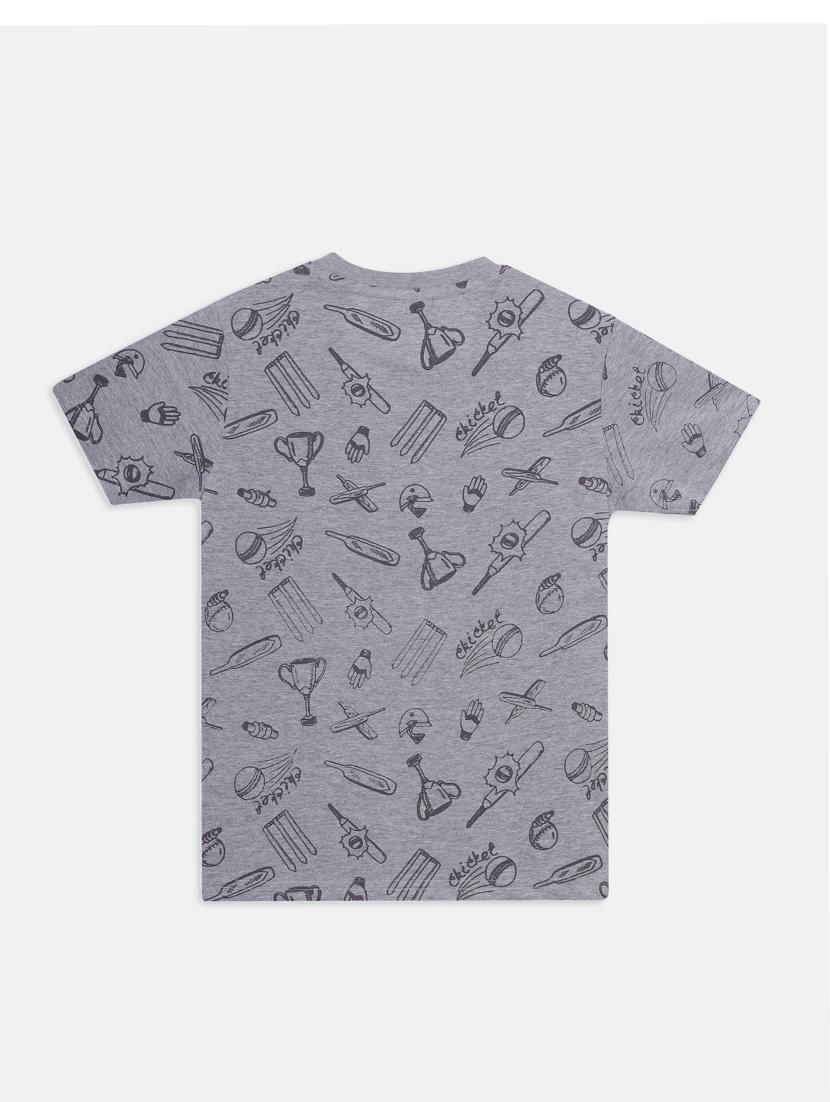 grey printed t-shirt - 17756222 - Zoom Image - 2