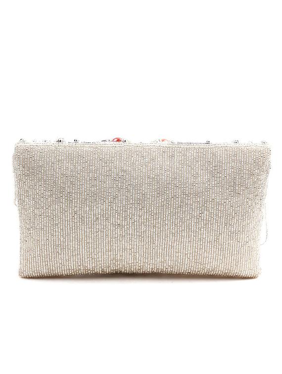 white embellished clutch - 17756314 - Zoom Image - 2