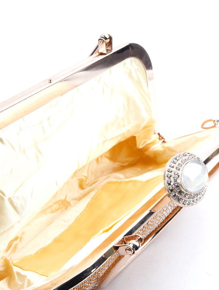 gold polyester regular clutch - 17756316 - Zoom Image - 3