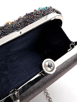 black embellished regular clutch - 17756320 - Standard Image - 3