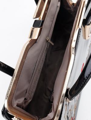 black leather regular handbag - 17756322 - Standard Image - 3