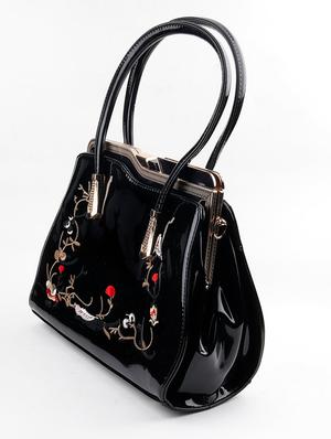 black leather regular handbag - 17756322 - Standard Image - 4