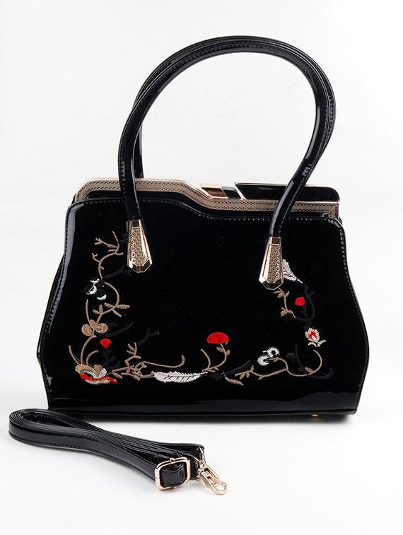 black leather regular handbag - 17756322 - Zoom Image - 1