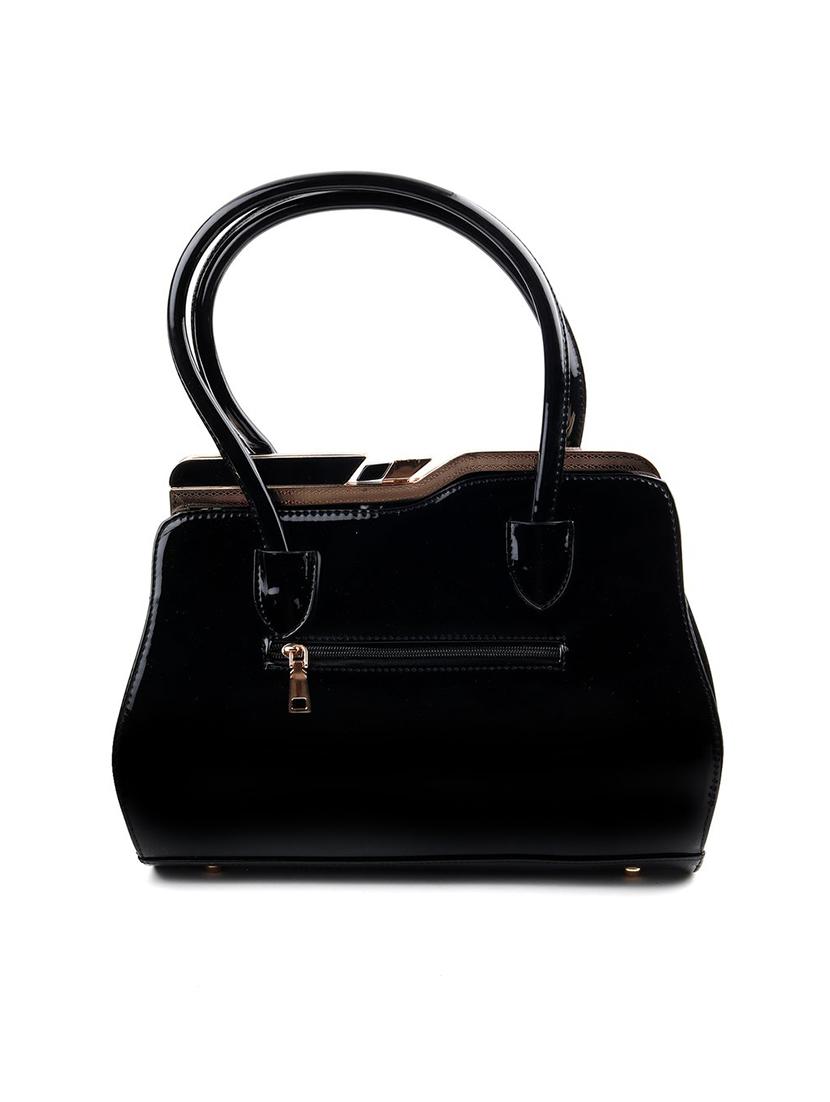 black leather regular handbag - 17756322 - Zoom Image - 2