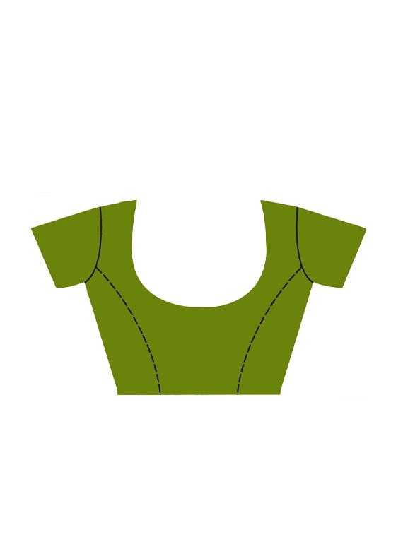geometrical woven saree with blouse - 17756734 - Zoom Image - 2