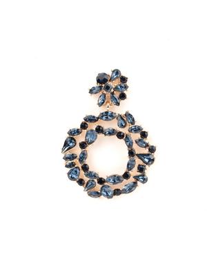blue metal drop earrings - 17757271 - Standard Image - 4