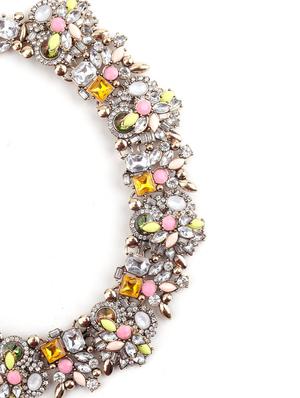 multi colored metal statement necklace - 17757344 - Standard Image - 4