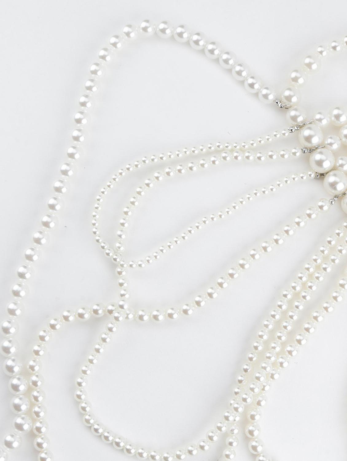whitw metal long necklace - 17757353 - Zoom Image - 4