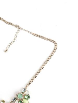 green metal statement necklace - 17757362 - Standard Image - 2