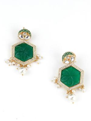 green metal statement necklace - 17757385 - Standard Image - 3
