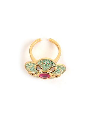 green metal finger ring - 17757395 - Standard Image - 2