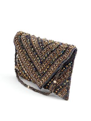 blue embellished clutch - 17757399 - Standard Image - 4