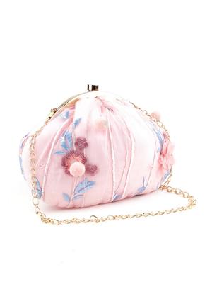 pink embellished clutch - 17757405 - Standard Image - 4