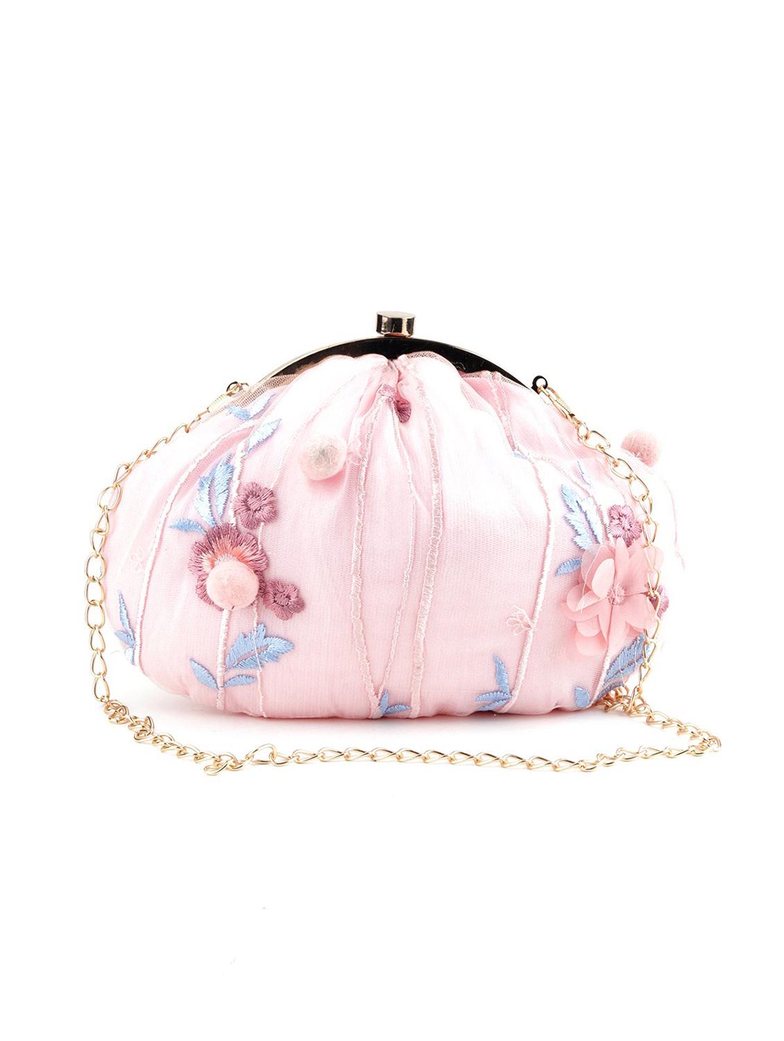 pink embellished clutch - 17757405 - Zoom Image - 1