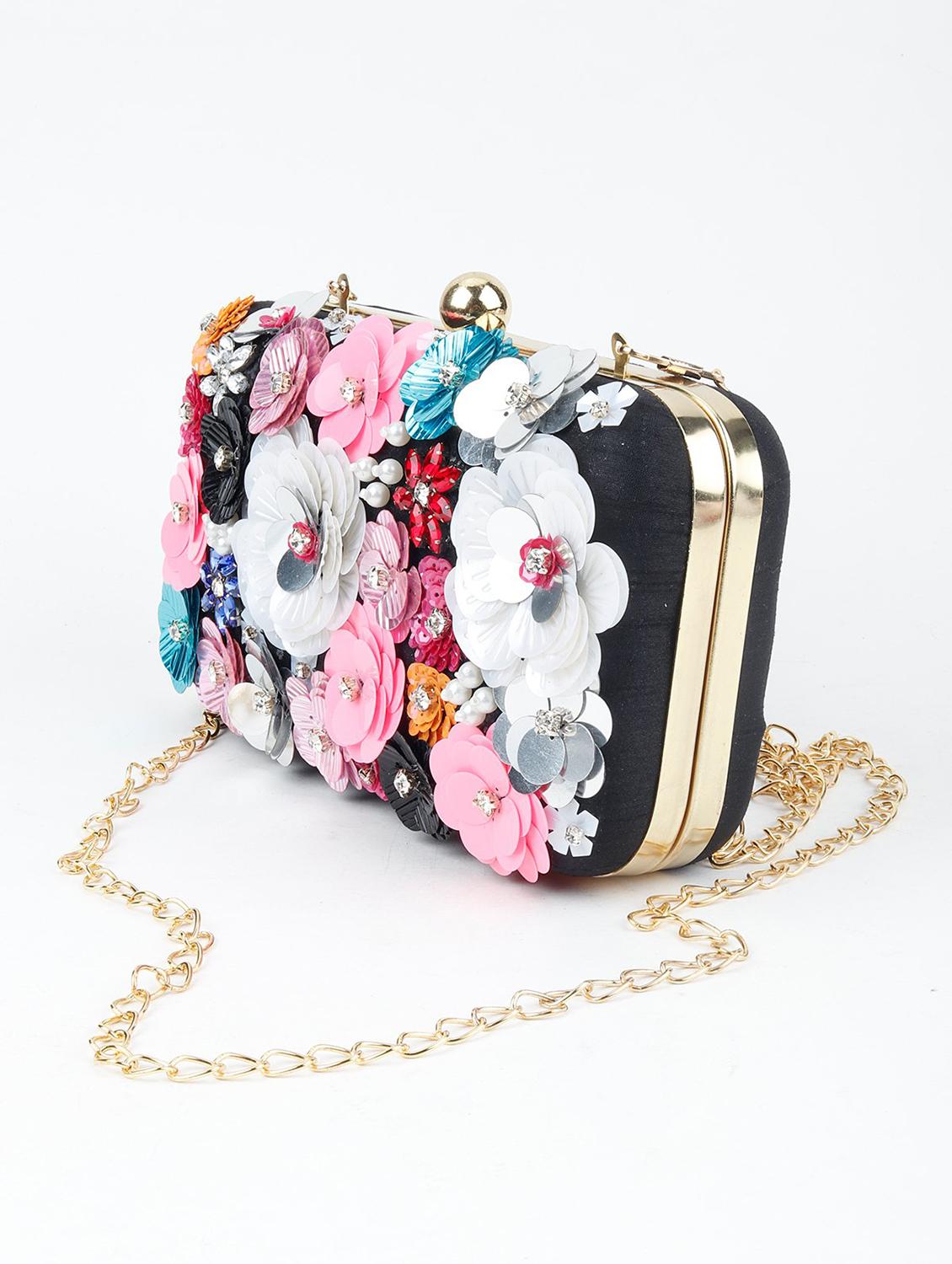 multi colored polyester regular clutch - 17757415 - Zoom Image - 4