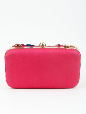 multi colored polyester regular clutch - 17757416 - Standard Image - 2