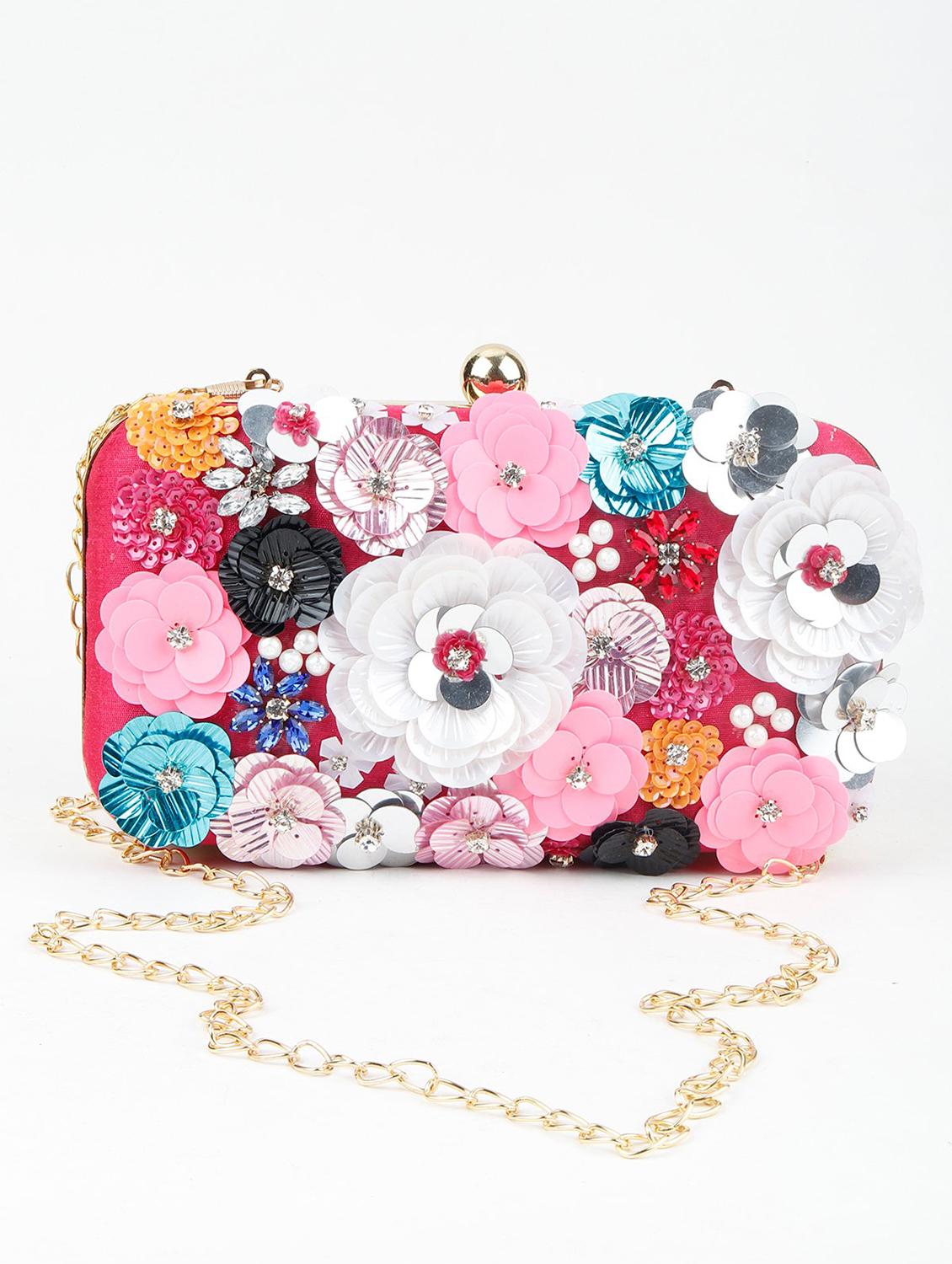 multi colored polyester regular clutch - 17757416 - Zoom Image - 1