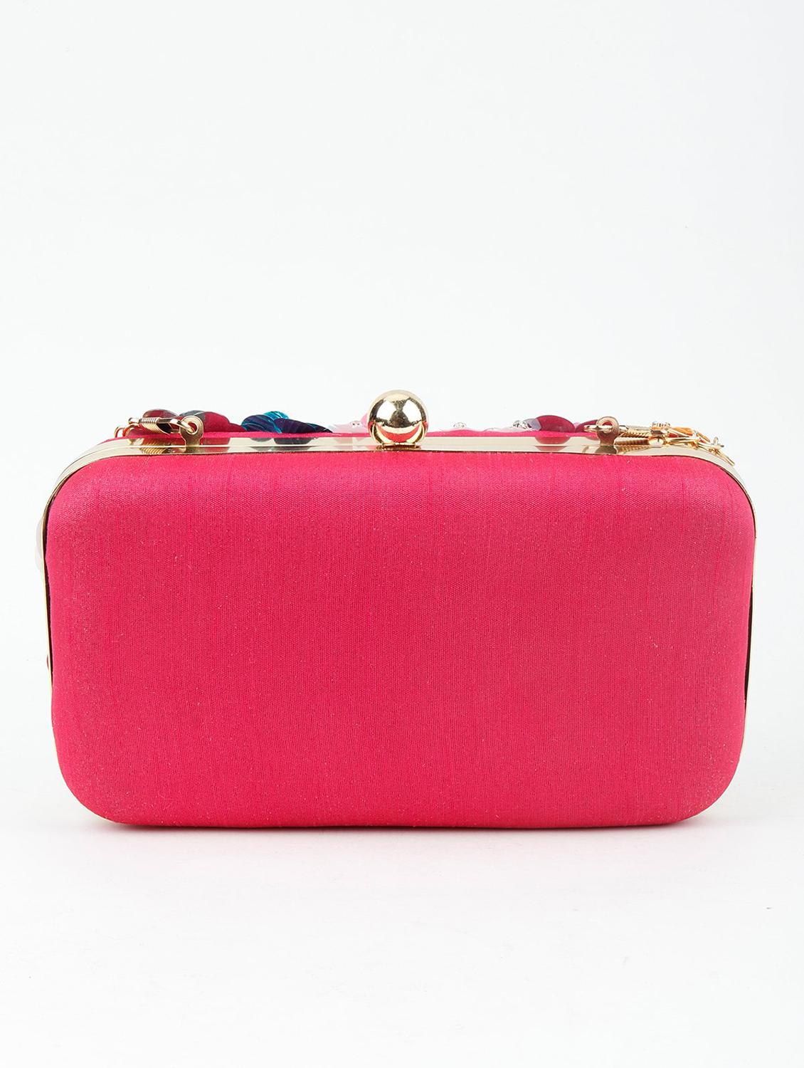 multi colored polyester regular clutch - 17757416 - Zoom Image - 2