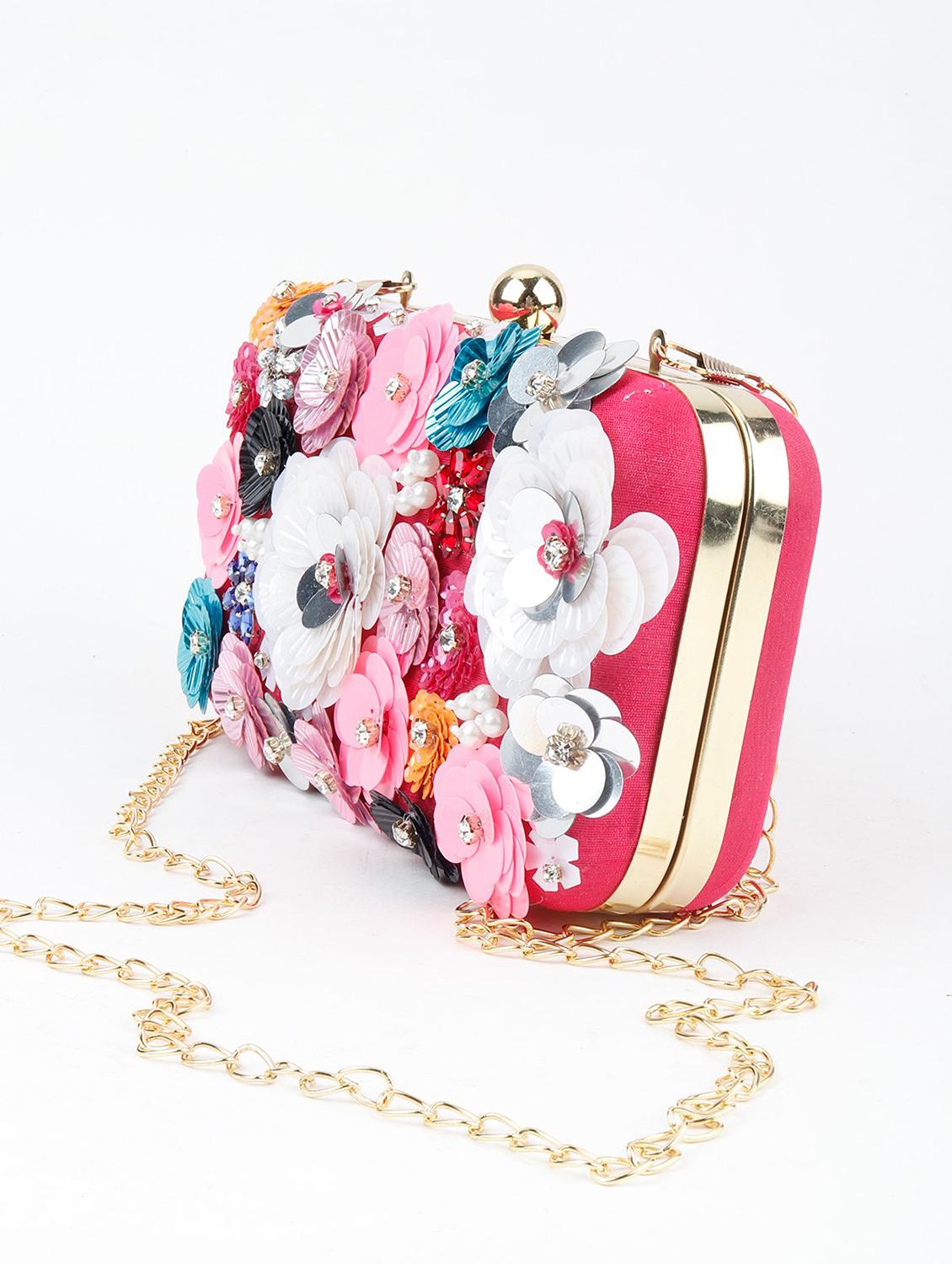 multi colored polyester regular clutch - 17757416 - Zoom Image - 4