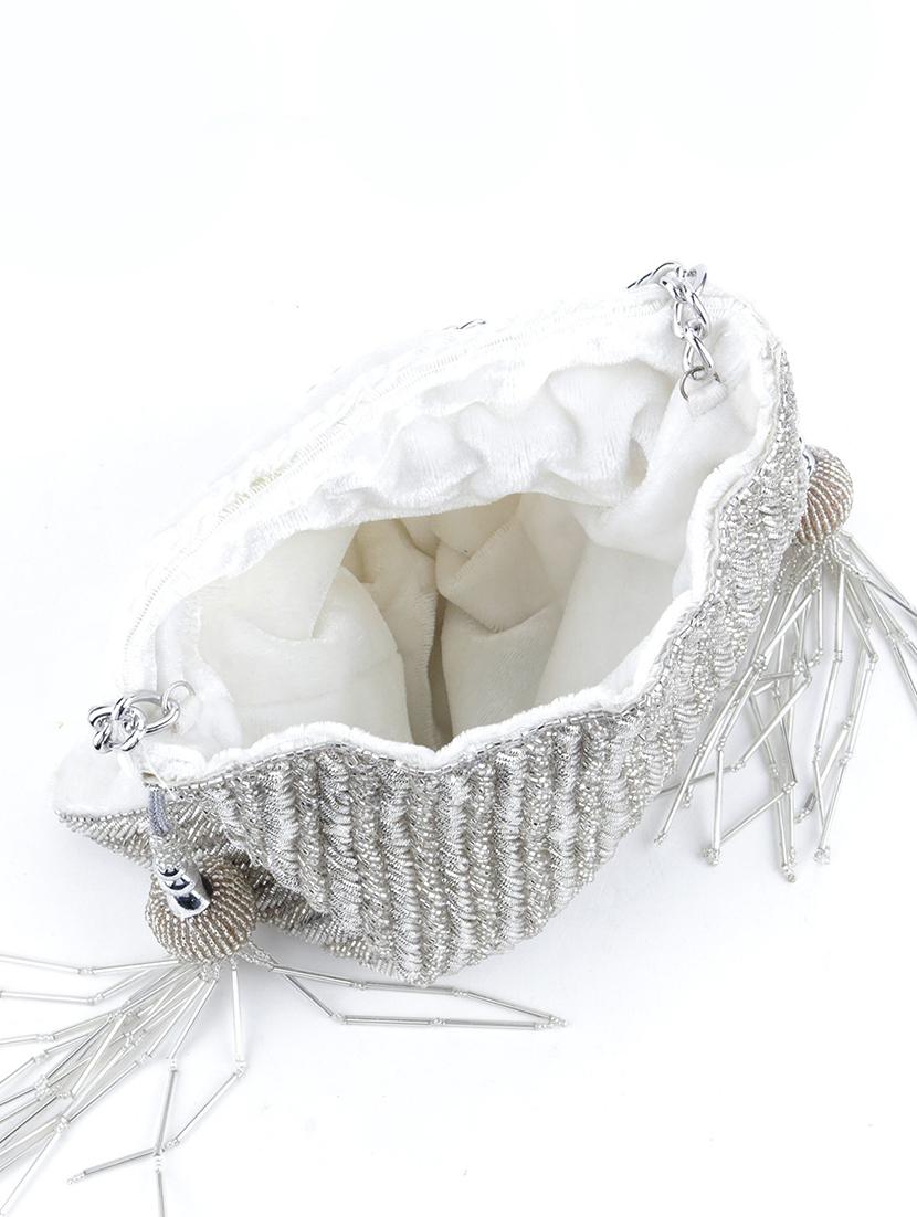 silver polyester regular potli - 17757487 - Zoom Image - 3