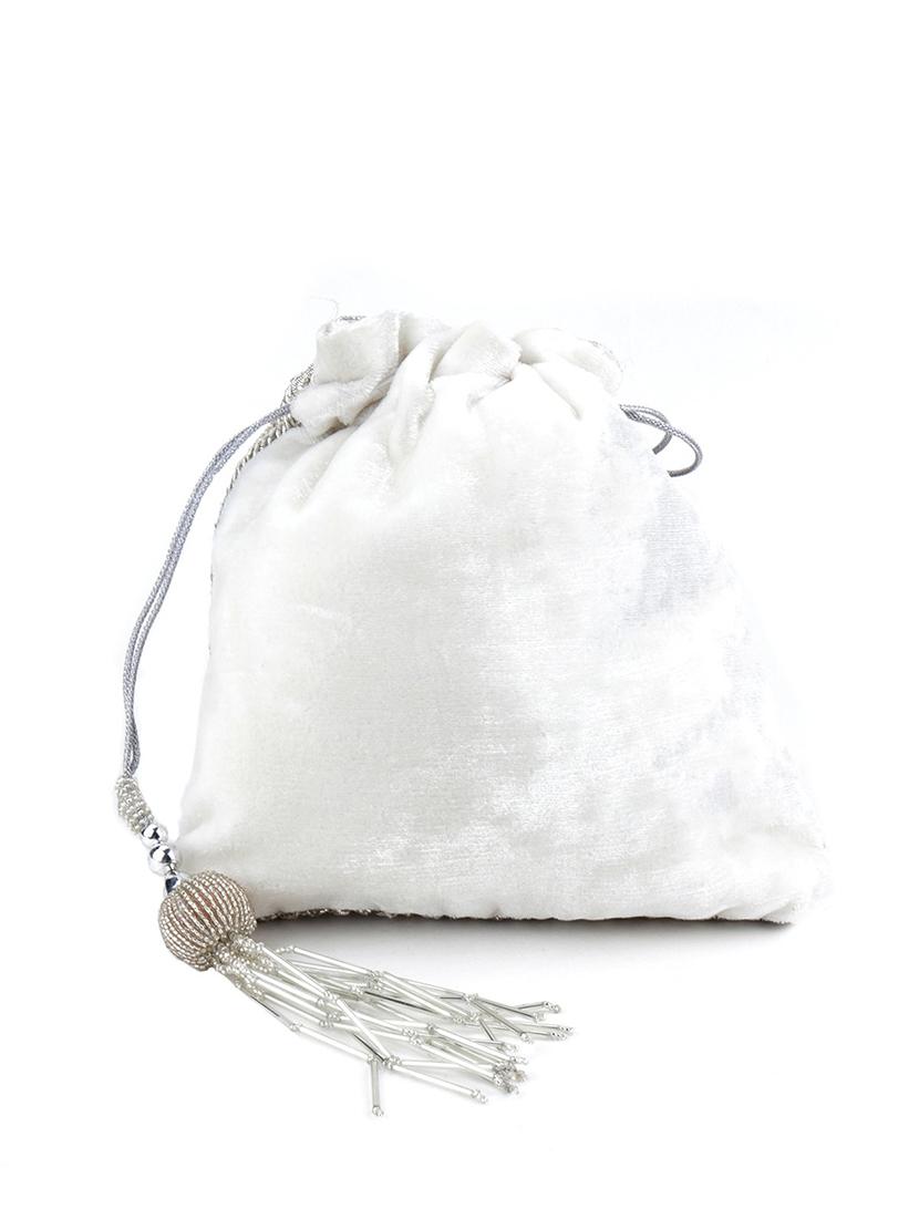 silver polyester regular potli - 17757487 - Zoom Image - 4