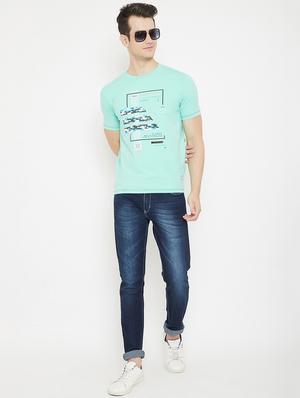 blue printed t-shirt - 17757549 - Standard Image - 4