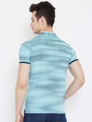 blue printed t-shirt - 17757577 - Standard Image - 3