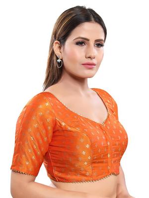 orange printed blouse - 17757679 - Standard Image - 2