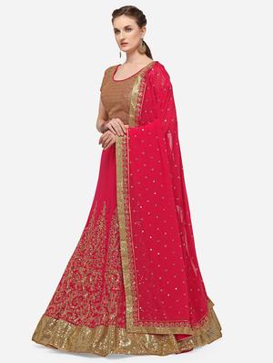 embroidered flared lehenga - 17757691 - Standard Image - 2