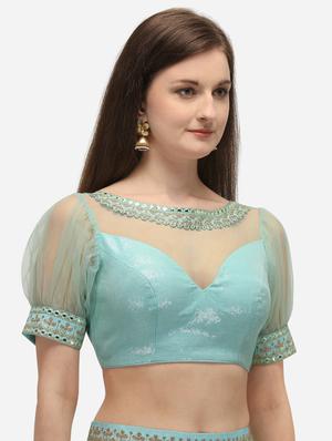embroidered flared lehenga - 17757701 - Standard Image - 4