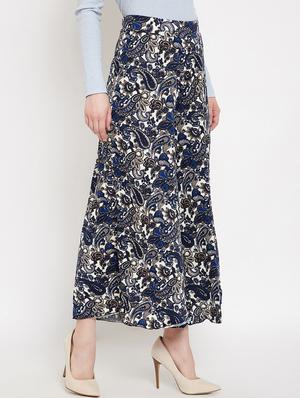 high rise paisley flared palazzo - 17757911 - Standard Image - 2