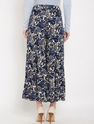 high rise paisley flared palazzo - 17757911 - Standard Image - 3