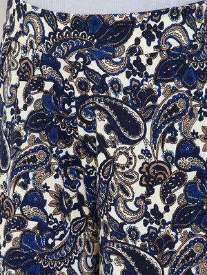 high rise paisley flared palazzo - 17757911 - Standard Image - 5