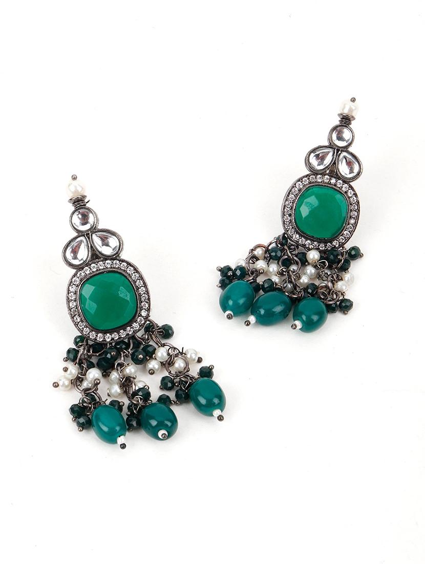 green metal choker necklace - 17758145 - Zoom Image - 2
