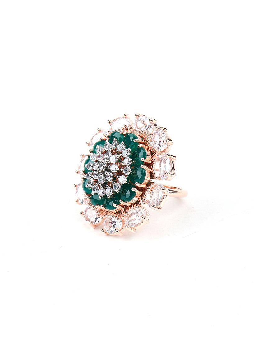 green metal finger ring - 17758178 - Zoom Image - 2