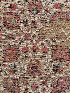 jacquard cotton chenille cushion cover in persian motif - beige and maroon - 17758228 - Standard Image - 4