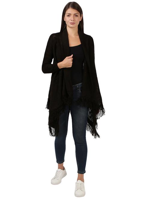 black solid regular shrug - 17758982 - Very Small Image - 1