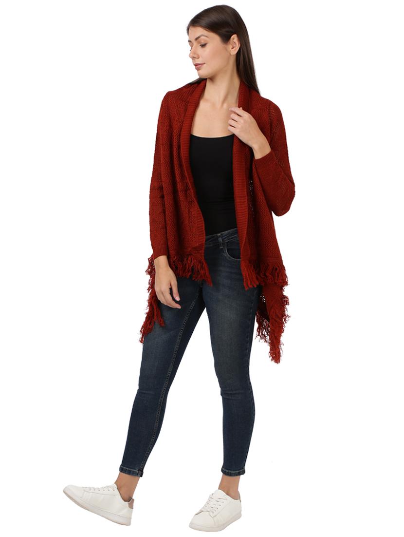 red solid regular shrug - 17758983 - Zoom Image - 2