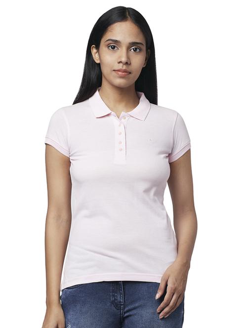 polo neck solid tee - 17759102 - Standard Image - 1