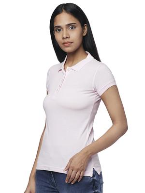 polo neck solid tee - 17759102 - Standard Image - 2