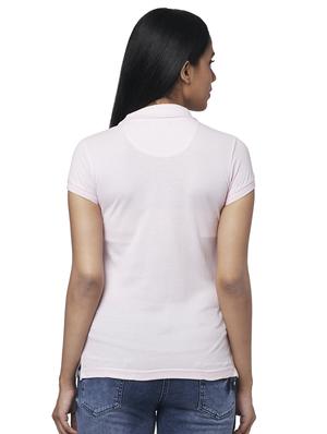 polo neck solid tee - 17759102 - Standard Image - 3
