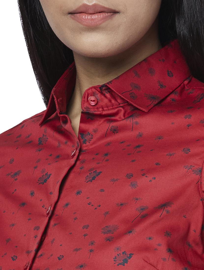 curved hem floral shirt - 17759200 - Zoom Image - 5