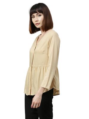 v-neck peplum top - 17759341 - Standard Image - 2